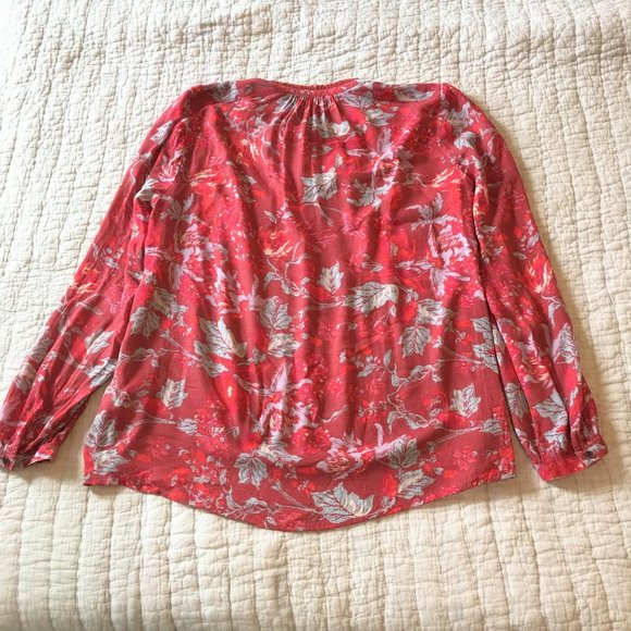 Lucky Brand Boho Floral Peasant Blouse - S - Picture 3 of 8